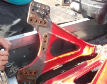 7624 Кронштейн реактивной тяги левый 1628289, 3171368, 1628068 Volvo FH12 вольво