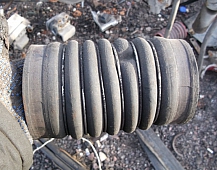 6538 Патрубок интеркуллера (гофрированный) 1525145  Scania 4 Скания