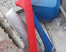 8176 дефлектор верхний левый 81624100059 (синий), правый 81624100042 (красный) MAN TGA ман