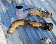 22809 1375718 1315195 патрубок радиатора DSC1123 scania 113 скания 113 разборка