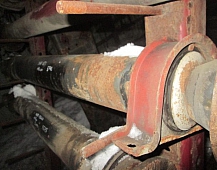 25576 кардан карданный вал даф ман ивеко рено вольво длина 1160 мм диаметр трубы 120 мм с подвесным подшипником