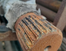 Полуось левая вольво фш Volvo FH12 EV91 12 25 шлицов длина 980 мм 1523451 1524627