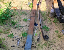 Рессора передняя Вольво фш12 257866 F022T339ZA75 2-х листовая 990+900 M34 под резьбовой палец VOLVO FH12 1993-2001 квадратные фары 257866 F022T339ZA75