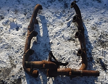 33308 Коллектор выпускной Scania R144  DSC1414 1354420 1354424